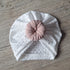 Turban nœud, buns ou simple en jersey ajouré extensible 3 couleurs